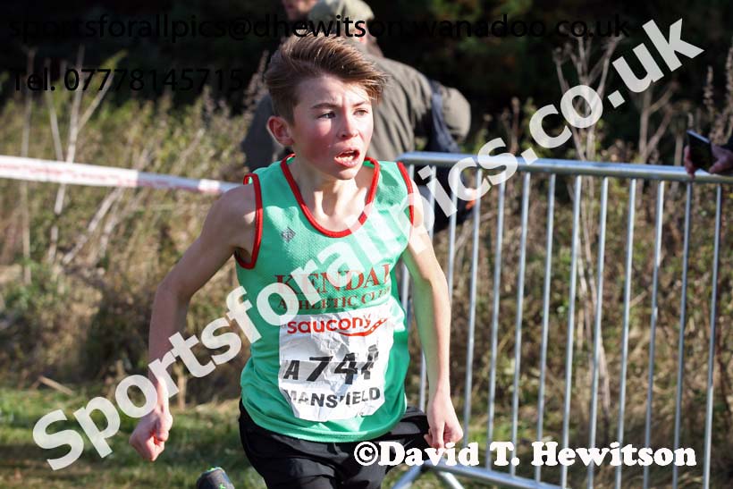 Boys under-13s, 2016 National Cross Country Relays, Berry Hill Park, Mansfield. Photo: David T. Hewitson/Sports for All Pics